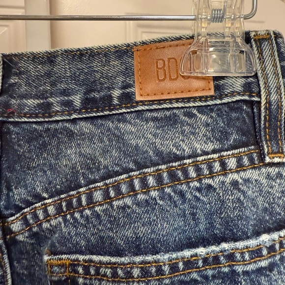 Urban Outfitters BDG High Rise waisted Baggy Jeans blue acid wash Distressed 27 - Picture 6 of 8